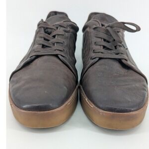Rag & Bone Brown Leather Low Top Sneakers Mens Size 43 10 Distressed Gum Sole